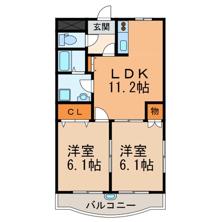 ルミナスハイムⅡの物件間取画像